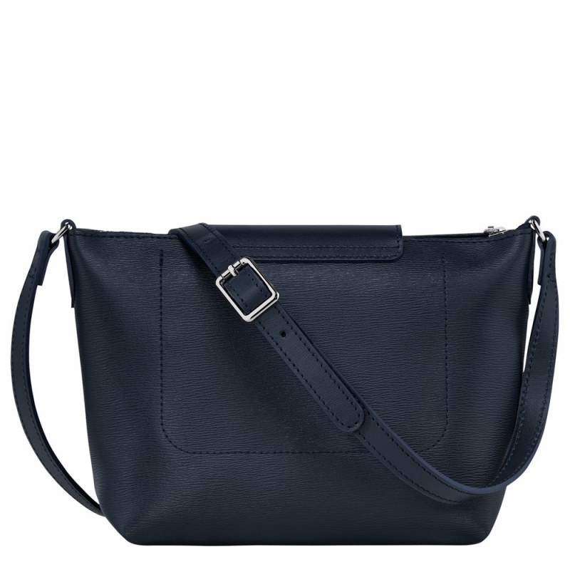 Navy Longchamp Le Pliage City XS Women's Crossbody Bags